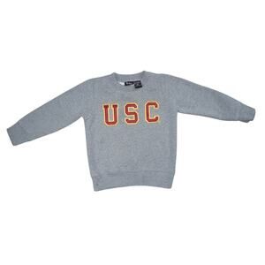 USC Trojans Toddler Sweatshirt Heritage Gray Pullover Crewneck Size 3T